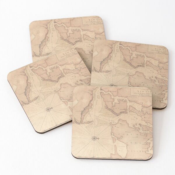 Item preview, Antique Map of New York (1742) designed and sold by coolshitba.