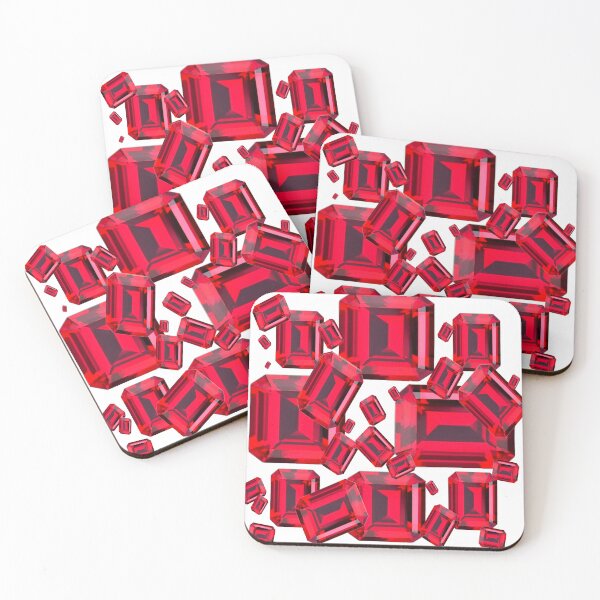 Item preview, ASSORTED RED RUBY GEMS JULY BIRTH STONES ART designed and sold by sharlesart.