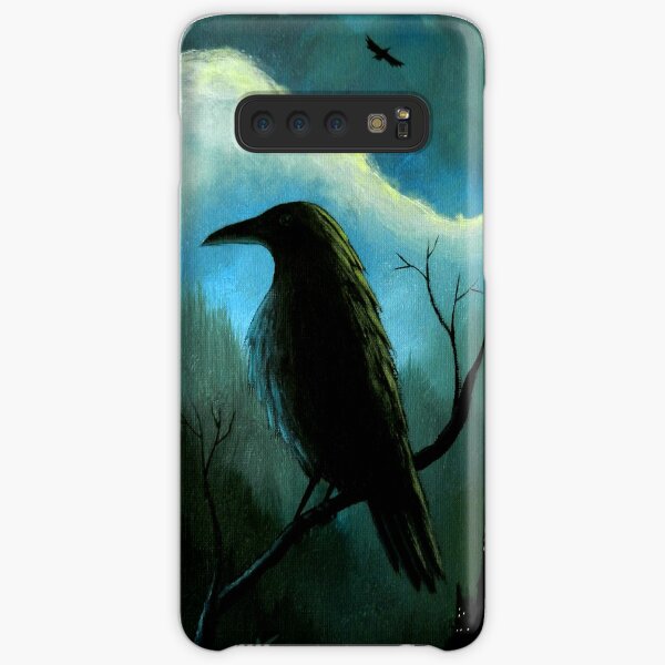 Mountain City Under the Moon - Crows/Ravens Samsung Galaxy Snap Case