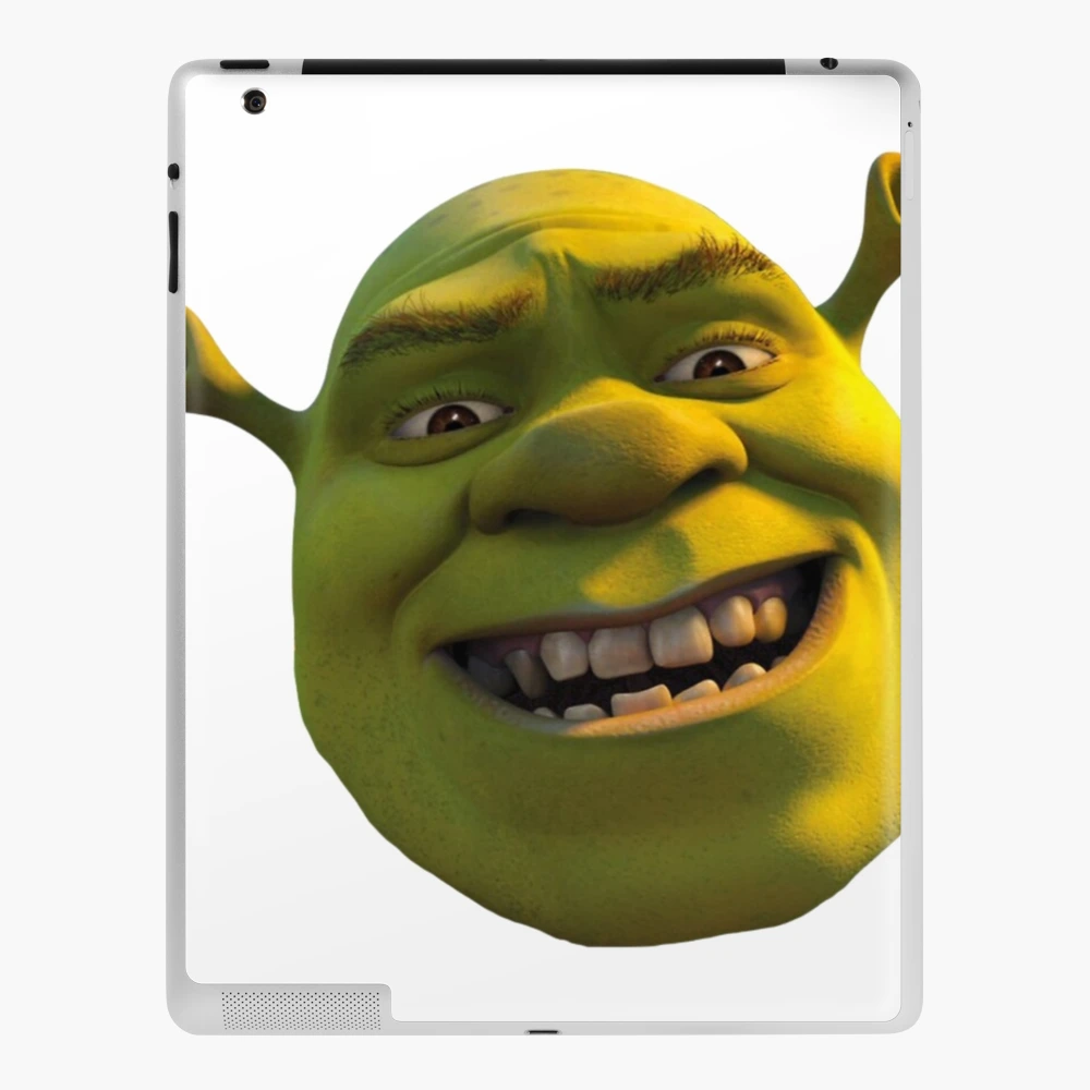 FACE SHREK shrek meme funny shrek iPad Case & Skin by DreamMeArt