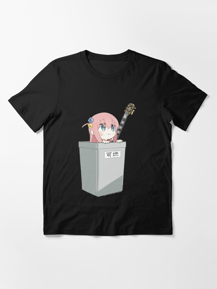 Aperçu 3 sur 7. T-shirt essentiel avec l'œuvre Bocchi le rocher créée et vendue par cuthberteugene.