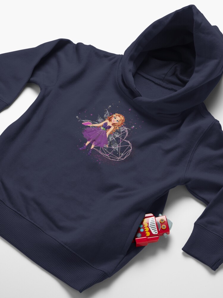 Thumbnail 4 of 5, Toddler Pullover Hoodie, Felicia's Lavender Heart Collection designed and sold by TeelieTurner.