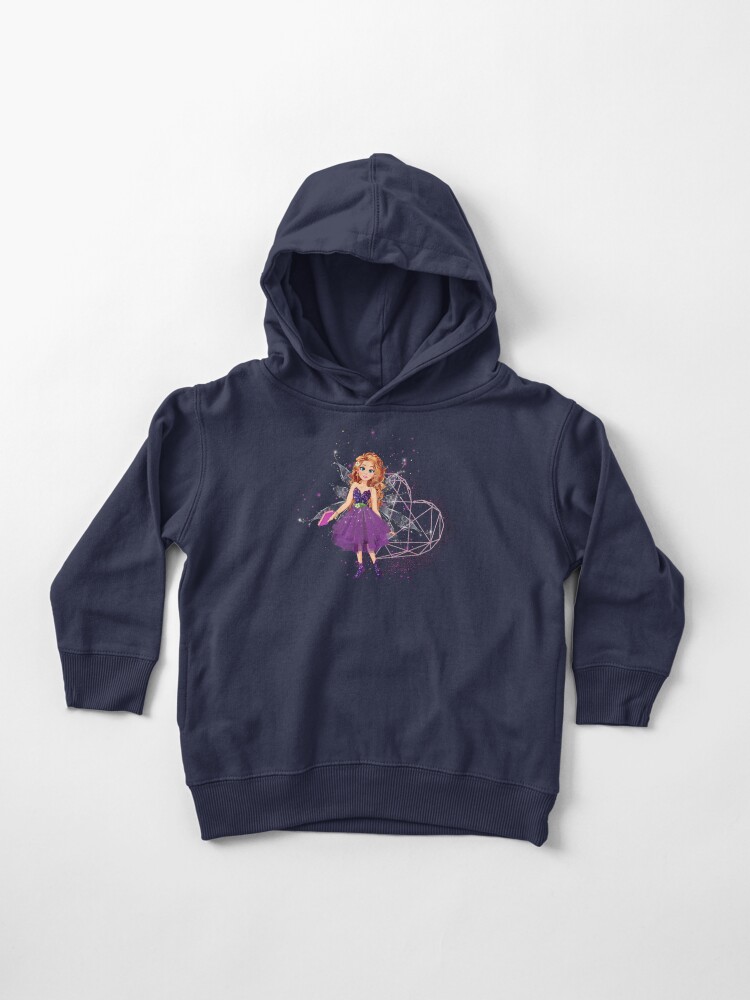 Thumbnail 1 of 5, Toddler Pullover Hoodie, Felicia's Lavender Heart Collection designed and sold by TeelieTurner.