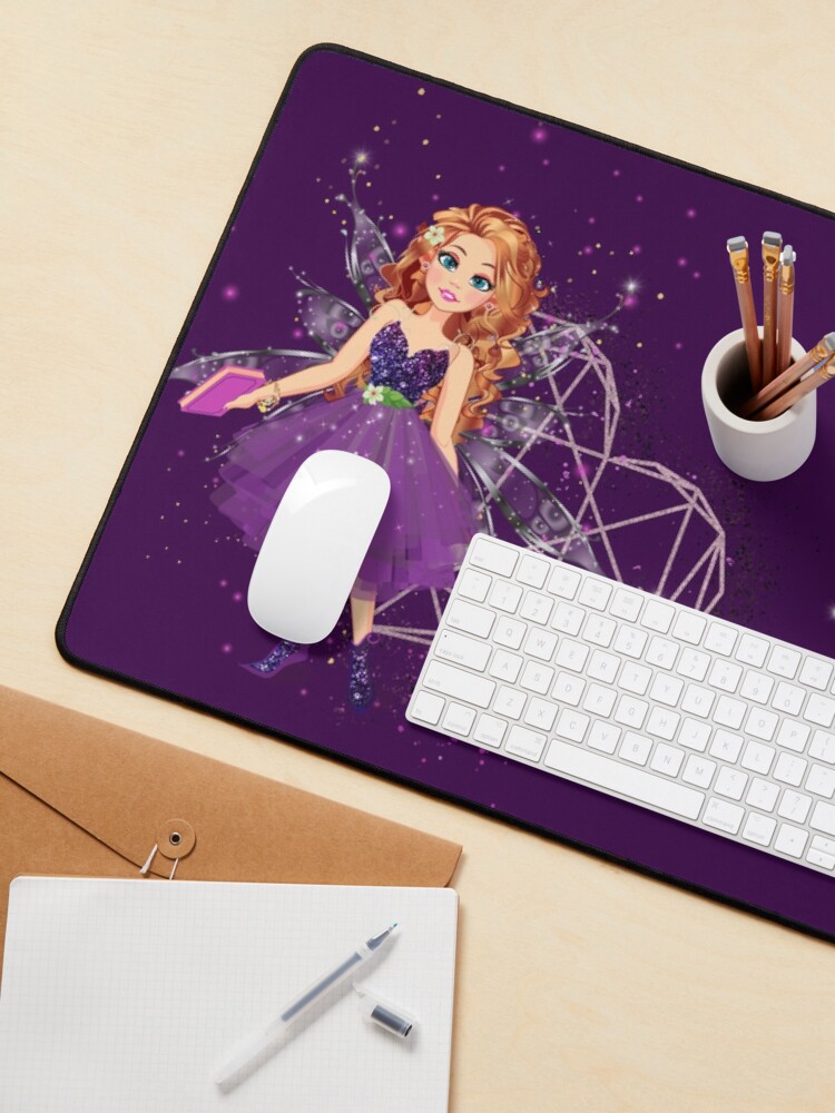 Thumbnail 3 of 5, Mouse Pad, Felicia's Lavender Heart Collection designed and sold by TeelieTurner.