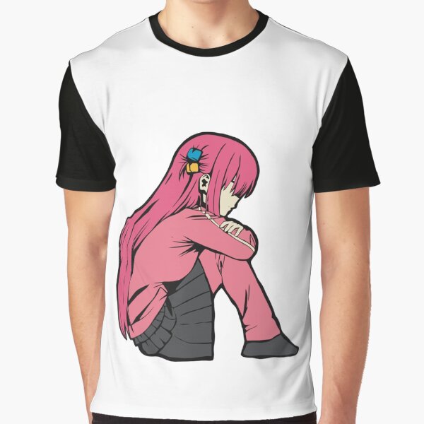 Item preview, Bocchi the Rock un minimaliste Hitori Gotou solitaire designed and sold by cuthberteugene.