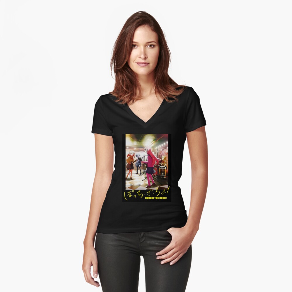 Aperçu de l'œuvre T-shirt moulant col V créée et vendue par cuthberteugene.