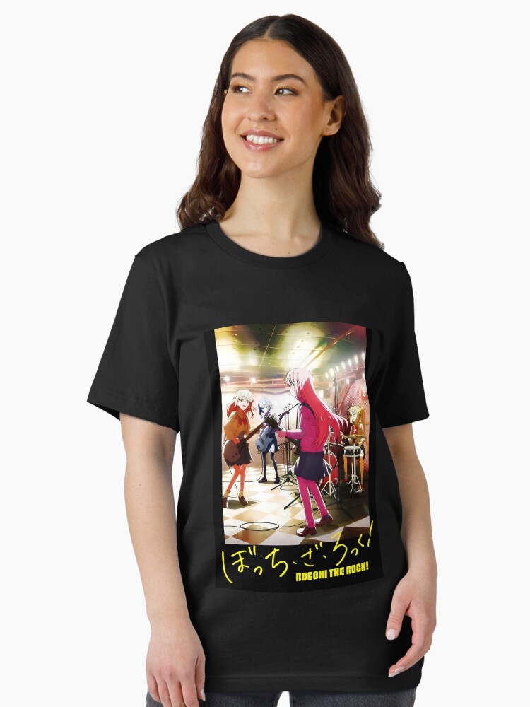 Aperçu 2 sur 7. T-shirt essentiel avec l'œuvre Bocchi le rocher Impression rigide créée et vendue par cuthberteugene.