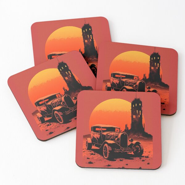 Item preview, Dystopian Sunrise: A Post-Apocalyptic Hot Rod Scene for Fans of Brutalism and American Industry #7 designed and sold by RodZnRoll.