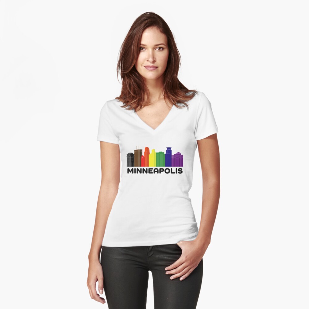 Item preview, Fitted V-Neck T-Shirt designed and sold by andybirkey.