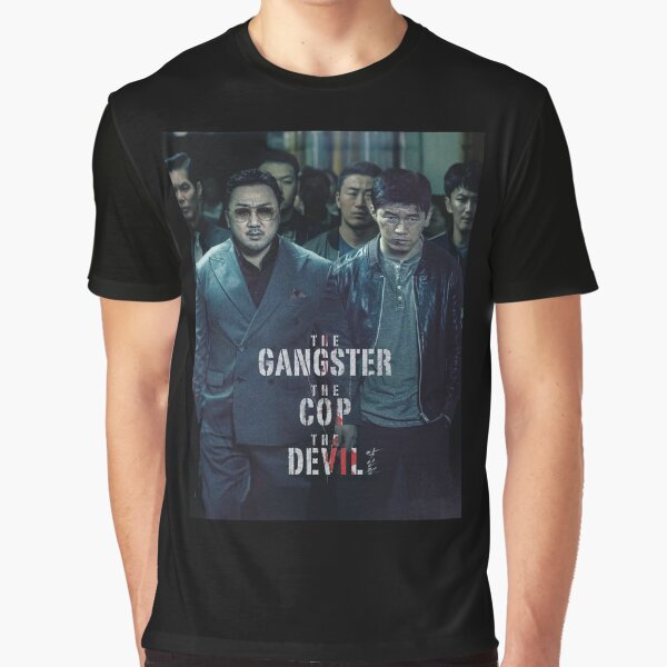 Aperçu de l'œuvre Le gangster Le flic Le diable créée et vendue par Mad Factory Designs.