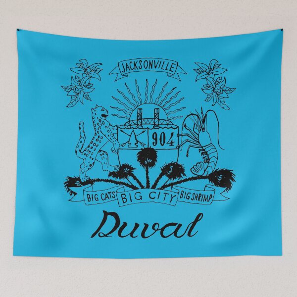 Item preview, Duval Crest - Black Lettering on Teal designed and sold by DuvalCrest.