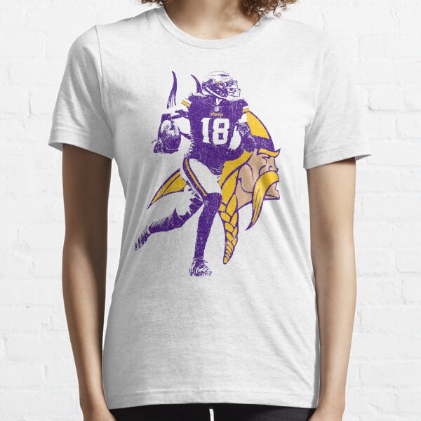 Nike Men's Minnesota Vikings Dalvin Cook #4 Purple Logo T-Shirt