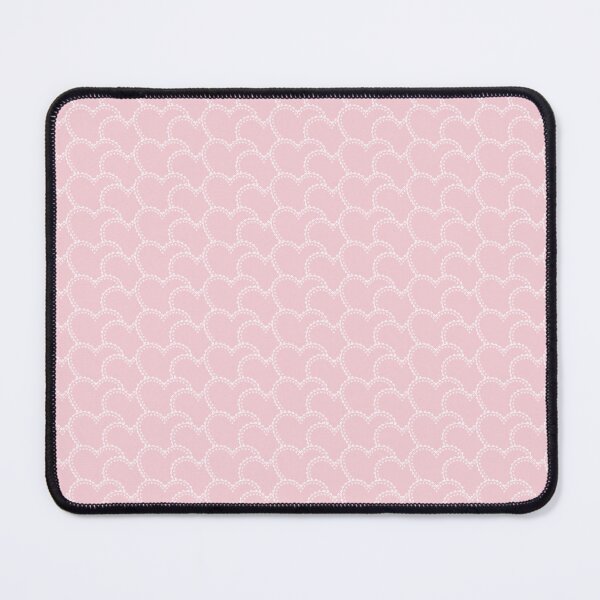 Item preview, Pink Hearts with White Lace Trim Tucked in Rows for Valentines and Love designed and sold by Blue Daisy Studio.