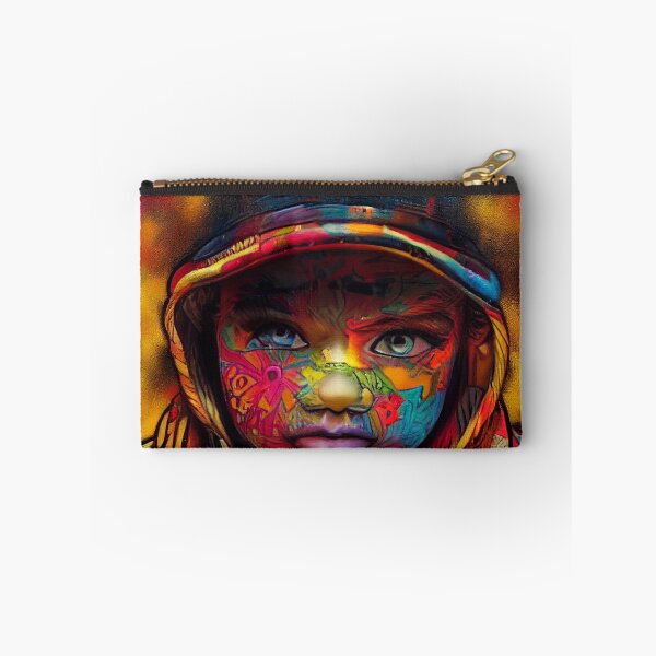 Item preview, a painting of a person wearing a colorful hat designed and sold by DesignAtYO.