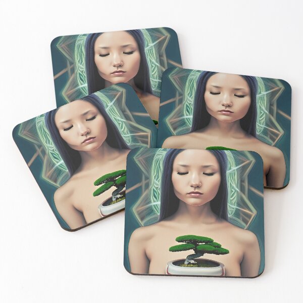 Item preview, Bonsai tree woman designed and sold by BigBrainArtwork.