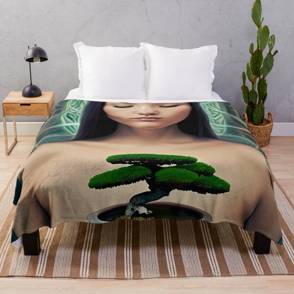Item preview, Bonsai tree woman designed and sold by BigBrainArtwork.