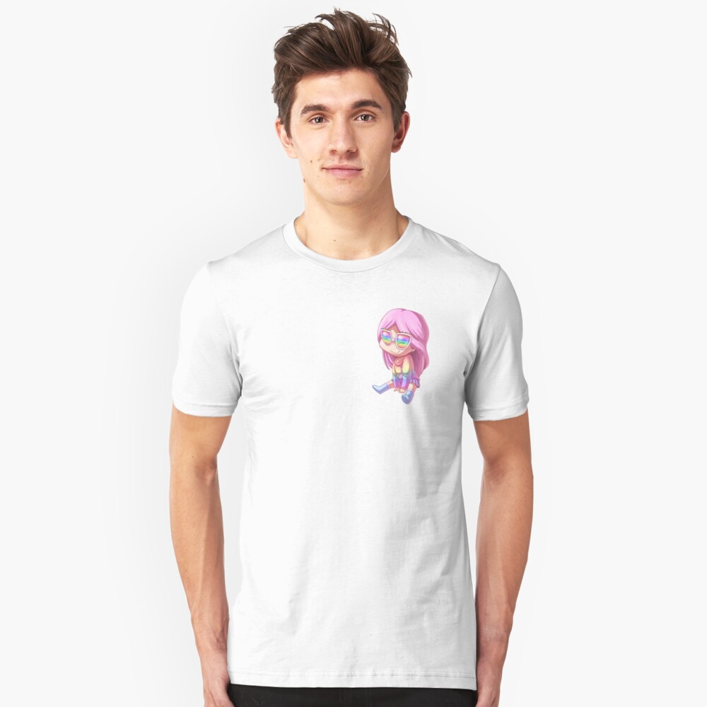 Alicestarz Roblox Avatar Art Chibi Kawaii Slim Fit T Shirt - roblox kawaii shirt roblox card