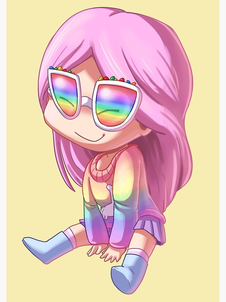 Alicestarz Roblox Avatar Art Chibi Kawaii Postcard By Alicelps Redbubble - cute pink roblox avatars