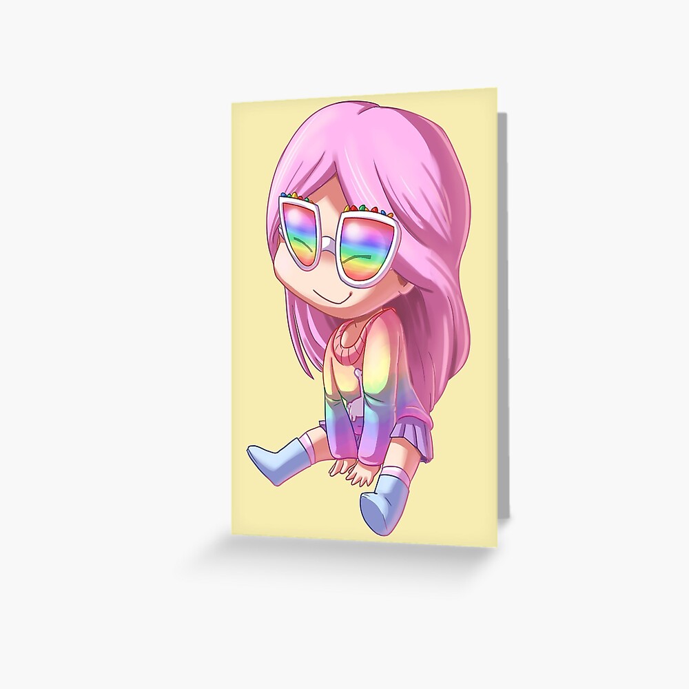Alicestarz Roblox Avatar Art Chibi Kawaii Greeting Card By - cute roblox avatar kawaii
