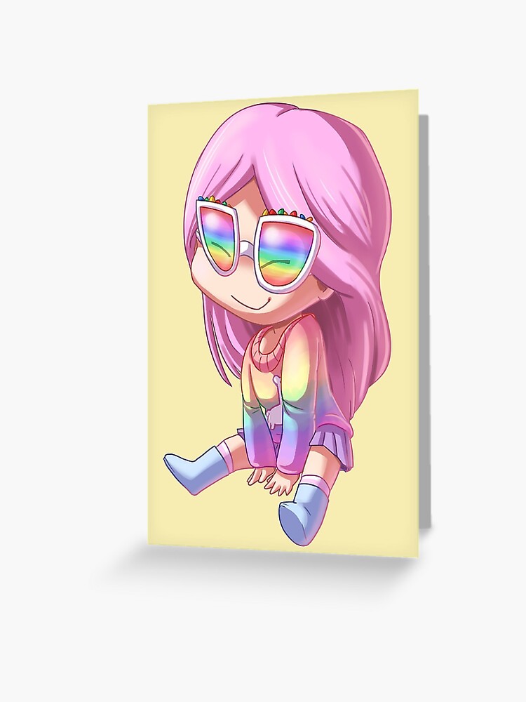 Alicestarz Roblox Avatar Art Chibi Kawaii Greeting Card By Alicelps Redbubble - different roblox avatar styles