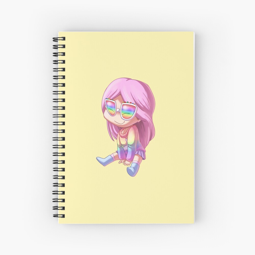Alicestarz Roblox Avatar Art Chibi Kawaii Spiral Notebook By Alicelps Redbubble - roblox sketch avatar