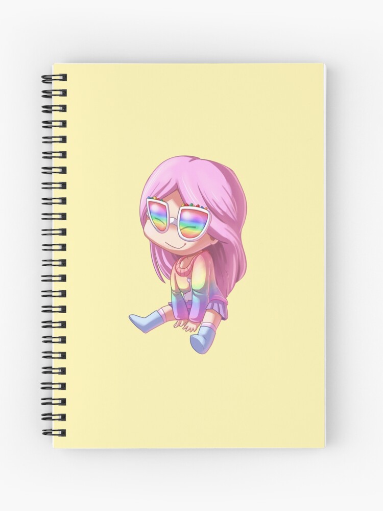 Alicestarz Roblox Avatar Art Chibi Kawaii Spiral Notebook By Alicelps Redbubble - kawaii free roblox skin