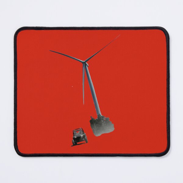 Item preview, SXS riding in front of wind turbine designed and sold by Katherine Rose.