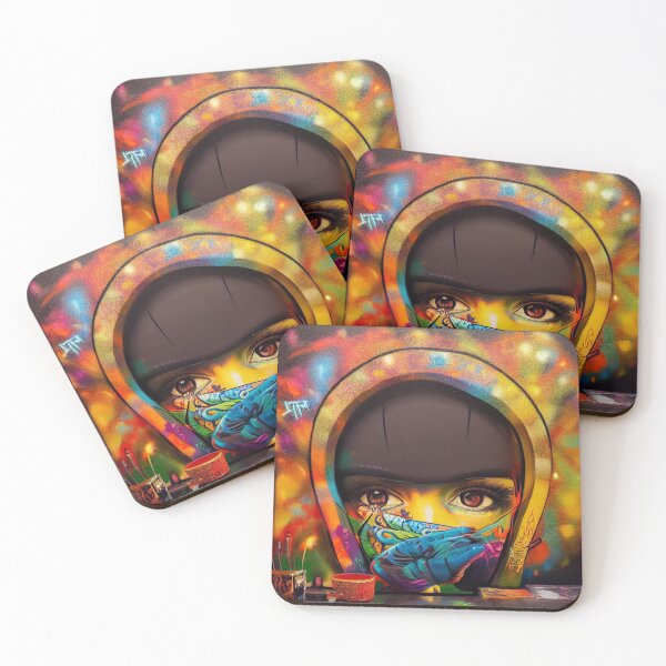 Item preview, a painting of a woman's face painted on a wall designed and sold by DesignAtYO.