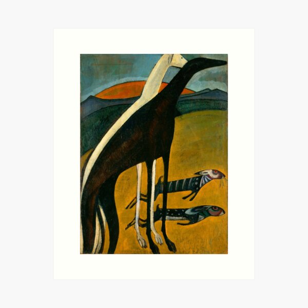 Item preview, Amadeo de Souza Cardoso Portuguese painter Greyhounds  designed and sold by TeeARTHY.