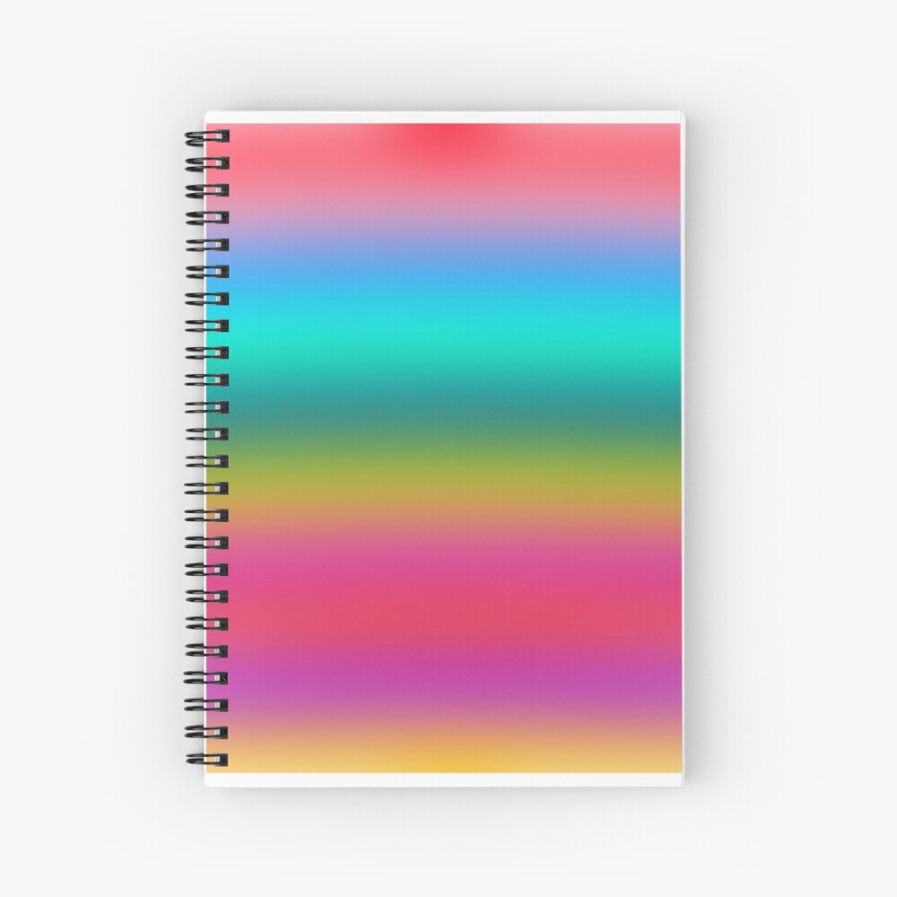 Holographic Paint Spiral Notebook for Sale by sofaro