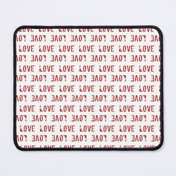 Item preview, Grungy Love Text Writing Red on White Valentines and Flower Child designed and sold by Blue Daisy Studio.