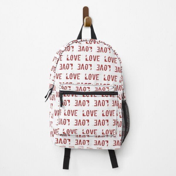 Item preview, Grungy Love Text Writing Red on White Valentines and Flower Child designed and sold by Blue Daisy Studio.