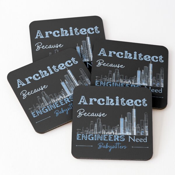 Item preview, Architect Because Engineers Need Babysitters (Blue Print)  designed and sold by Novelty-Shirts.