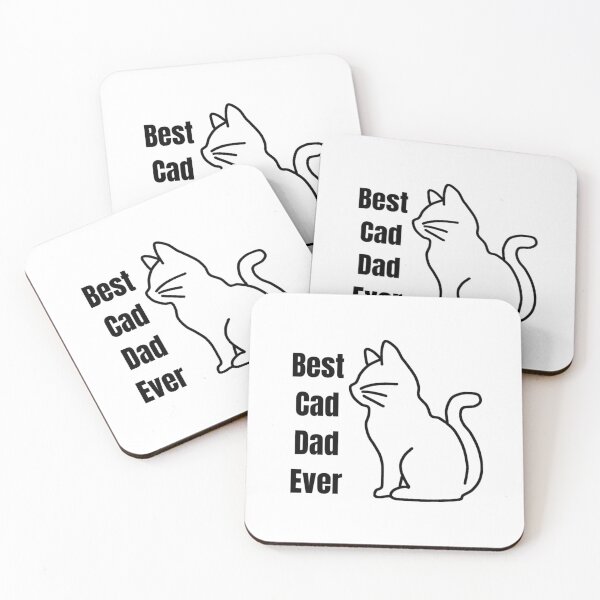 Item preview, Best Cad Dad Ever Shirt Cool Father Cat Daddy T-Shirt designed and sold by jounior ⭐⭐⭐⭐⭐.