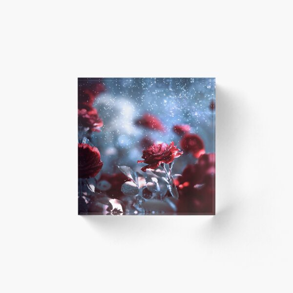 Roses Acrylic Block
