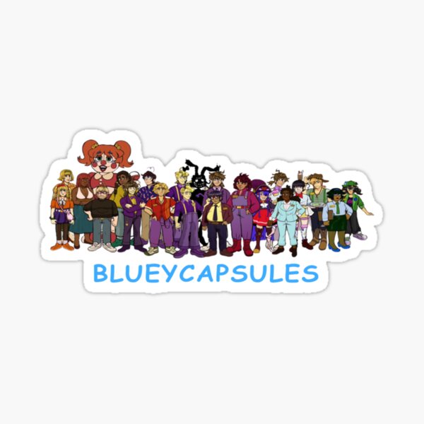 BlueyCapsules  Sticker for Sale by AngelaUnknown