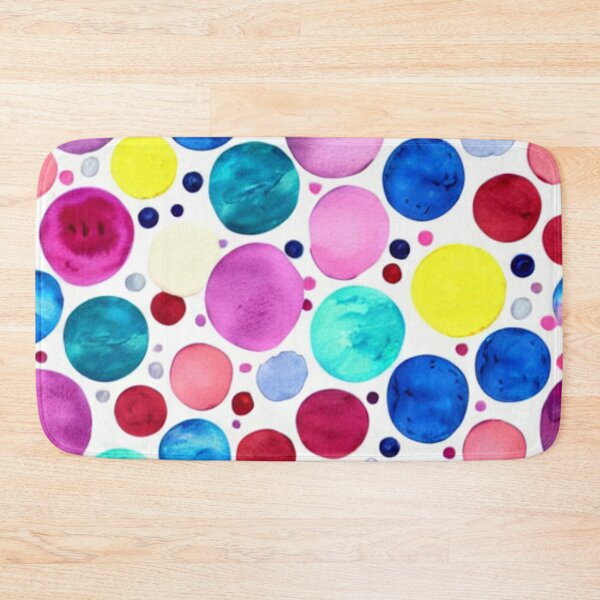 Item preview, Watercolor Polka Dots Spots Pattern designed and sold by SquishStitches.