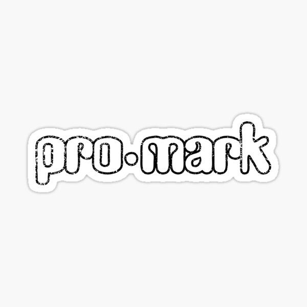 GRUNGE PRO MARK DRUMSTICK LOGO Sticker