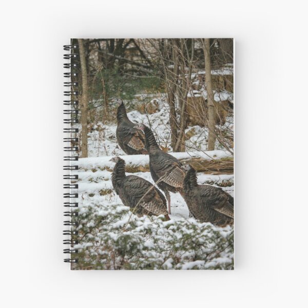 Christmas turkeys Spiral Notebook