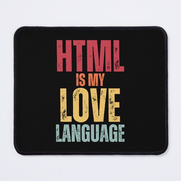 Aperçu de l'œuvre HTML est mon langage d'amour créée et vendue par CherieTree.