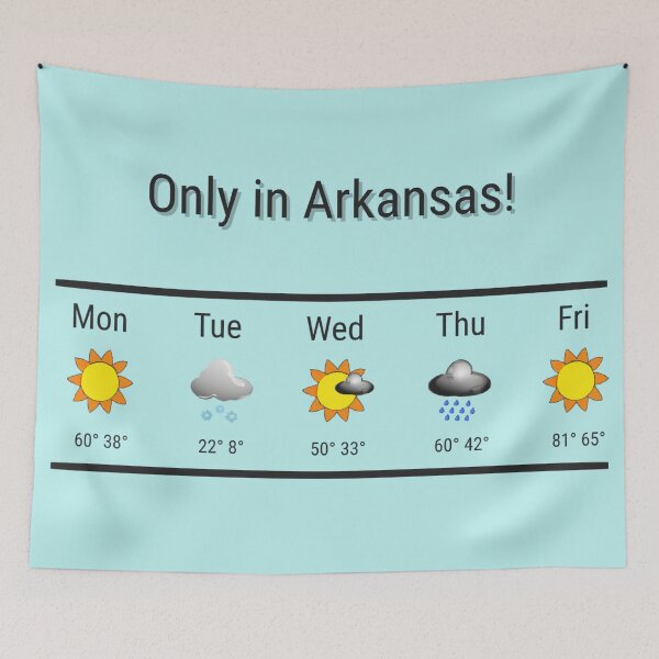 Item preview, Typical Arkansas Weather (Funny) designed and sold by Healio2.
