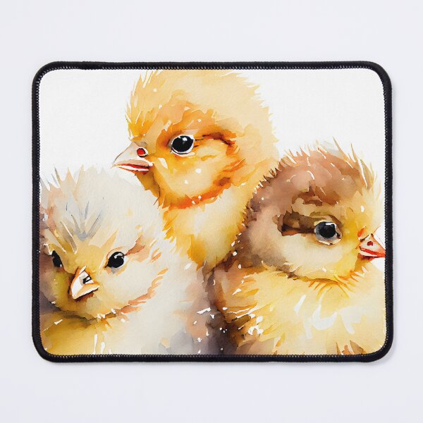 Item preview, Three Cute Fluffy Yellow Baby Chicks Easter designed and sold by CGSGraphics.