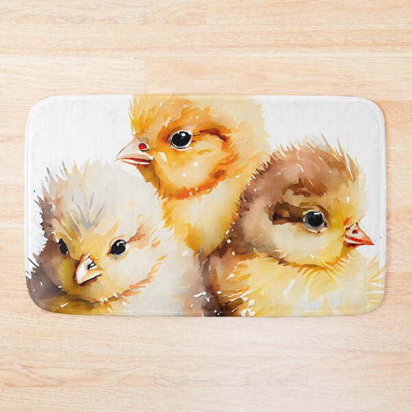 Item preview, Three Cute Fluffy Yellow Baby Chicks Easter designed and sold by CGSGraphics.