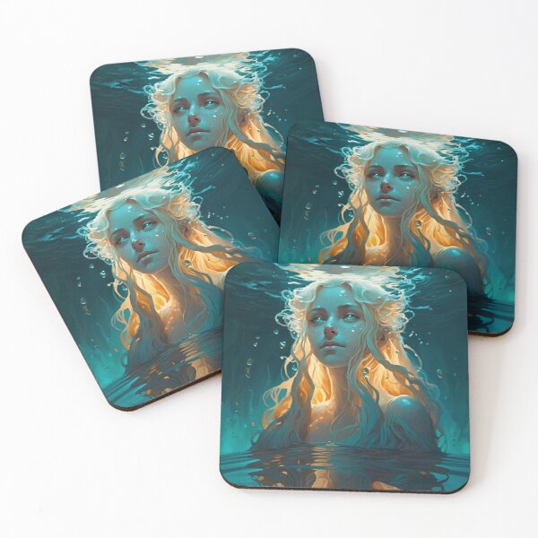 Item preview, Aqueous Beauty A Fantasy Digital Painting designed and sold by oanaunciuleanu.