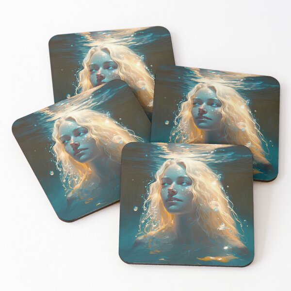Item preview, Aqueous Beauty A Fantasy Digital Painting designed and sold by oanaunciuleanu.