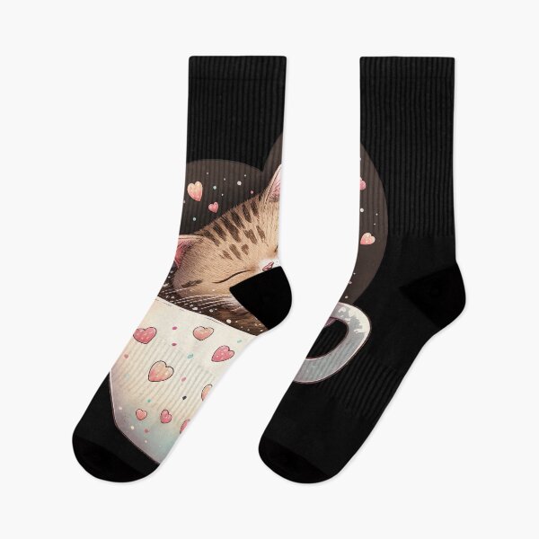 Item preview, Cup of Coffee & Cuteness, A Cute Kitty for Valentine's designed and sold by MorphicPrints.