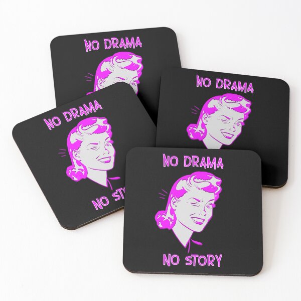 Item preview, No Drama No Story - vintage woman funny designed and sold by Signs for Dark Times.