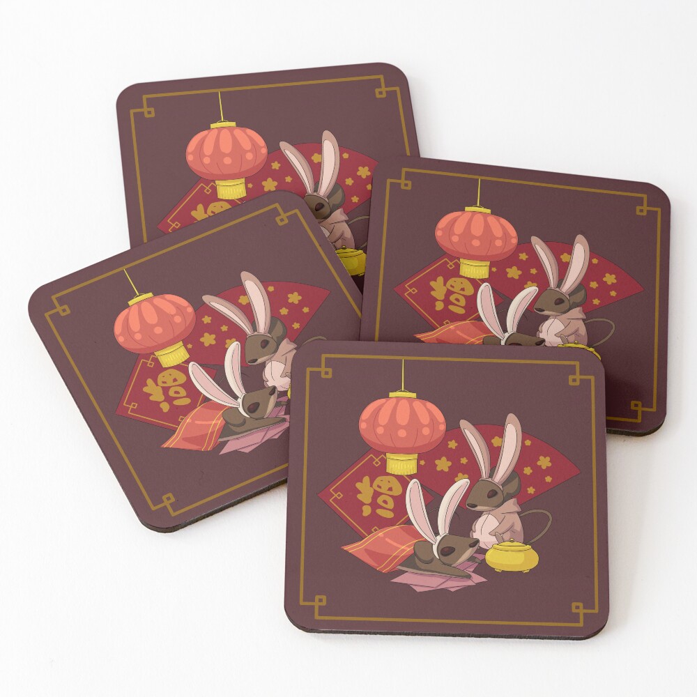 Item preview, Coasters (Set of 4) designed and sold by Rats-N-Crafts.