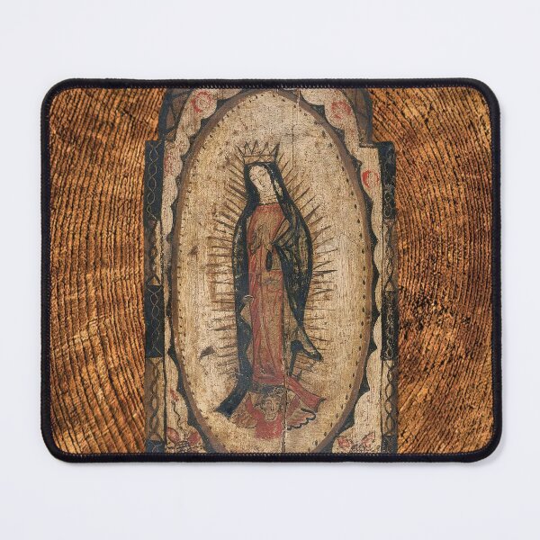 Item preview, Our Lady of Guadalupe Virgin Mary Wood Look designed and sold by hispanicworld.