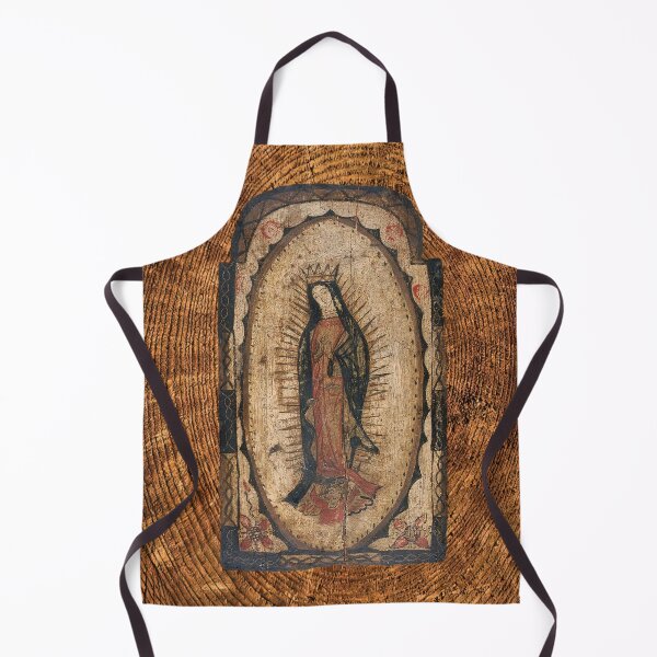 Item preview, Our Lady of Guadalupe Virgin Mary Wood Look designed and sold by hispanicworld.